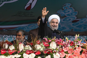 حضور رییس‌جمهور در راهپیمایی ۲۲ بهمن